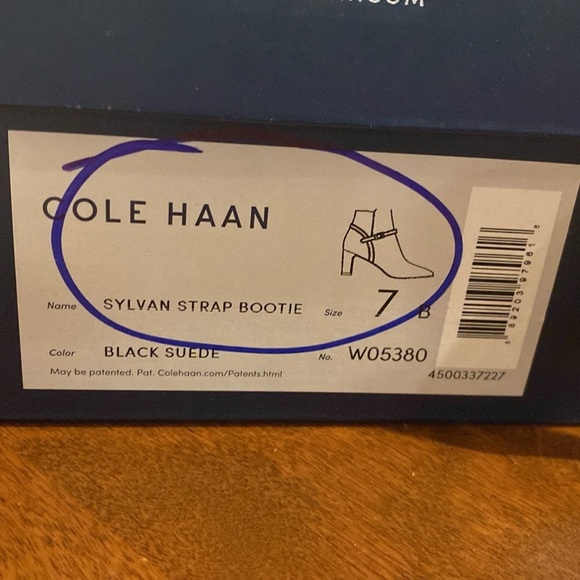 NWT Cole Haan Suede Ankle Boots - Picture 5 of 6